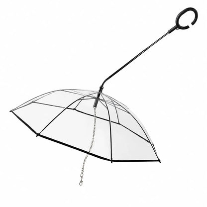 ☔ Transparent hundparaply för regniga promenader