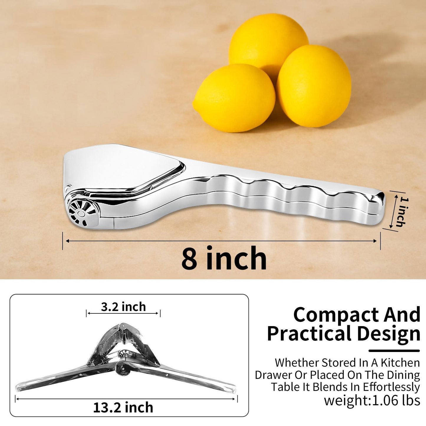 Citrus Squeezer |Zinc Alloy or PP – Handheld Juicer for Lemons, Limes & Oranges 🍋