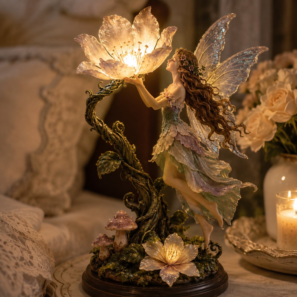 🌙 ✨ Fairy Flower nattlampa – modern dekorativ LED-lampa för mysigt hemutrymme✨3% rabattkod: NOR3