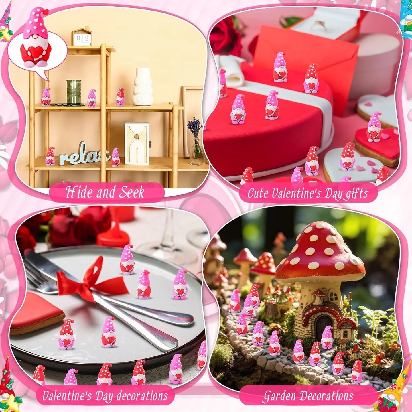 🥰Cute Valentine‘s Day Heart Gnomes