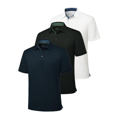 🔥49% rabatt på erbjudandet👕 Herr 3-pack pikétröjor
