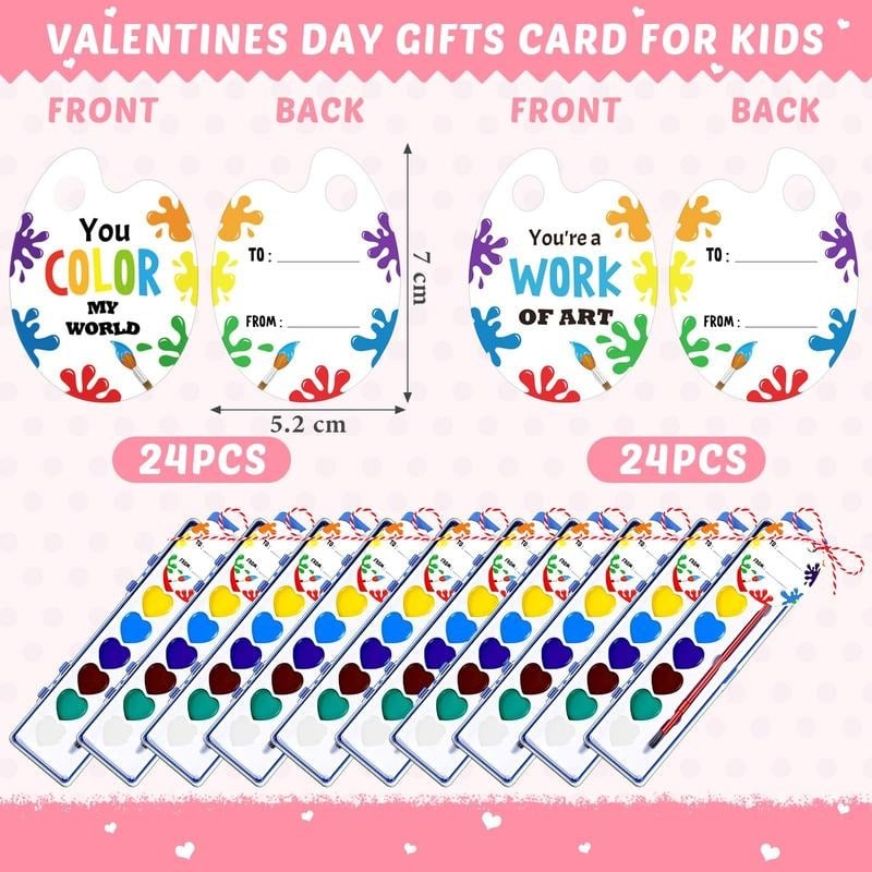 💖🎨 Valentine’s Day Mini Watercolor Paint Sets