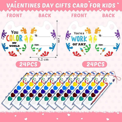 💖🎨 Valentine’s Day Mini Watercolor Paint Sets