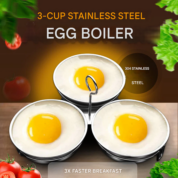 🎁🔥 HET REA – 50% RABATT! 🥚 Äggkokare i 304 rostfritt stål – Livsmedelsklassad, stadig och lätt att lossa design ✨🍳