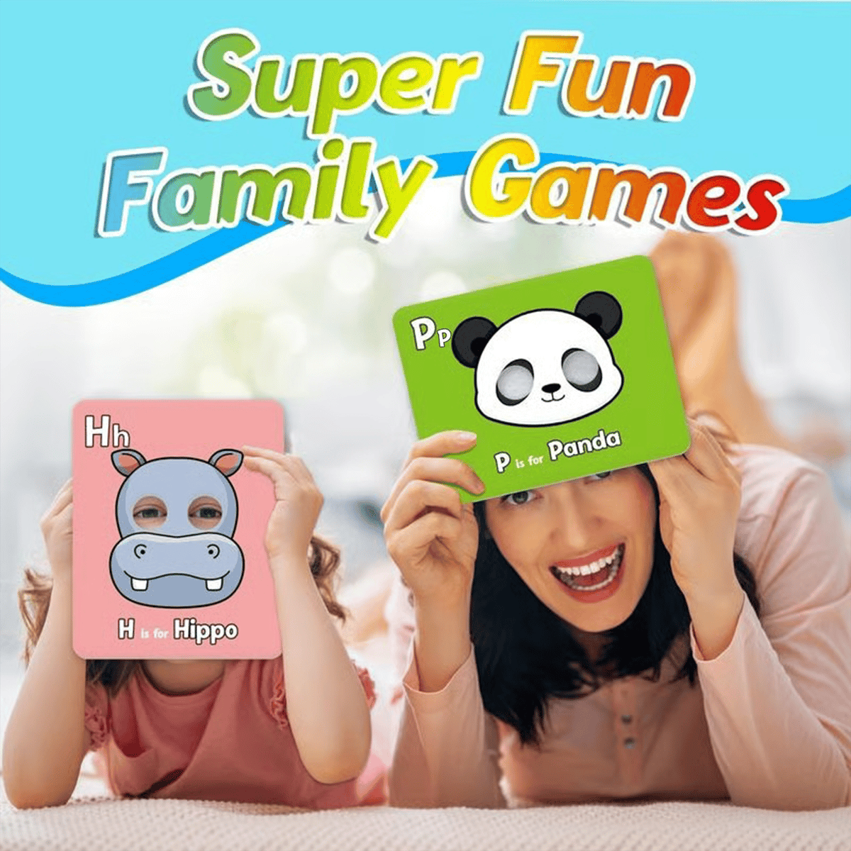 ✨🔥26 Pcs Alphabet ABC Flash Cards with Animal Masks