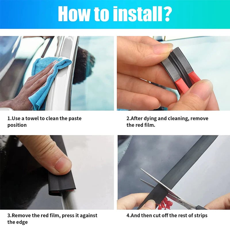 Bil vindruta kanttätning