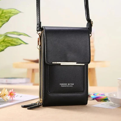 👜📱 Enkel och elegant crossbody-telefonplånbok med peekskärm för kvinnor✨3% rabattkod: NOR3