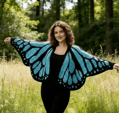 Monarkfjärilskofta – Handgjort statement-plagg 🦋