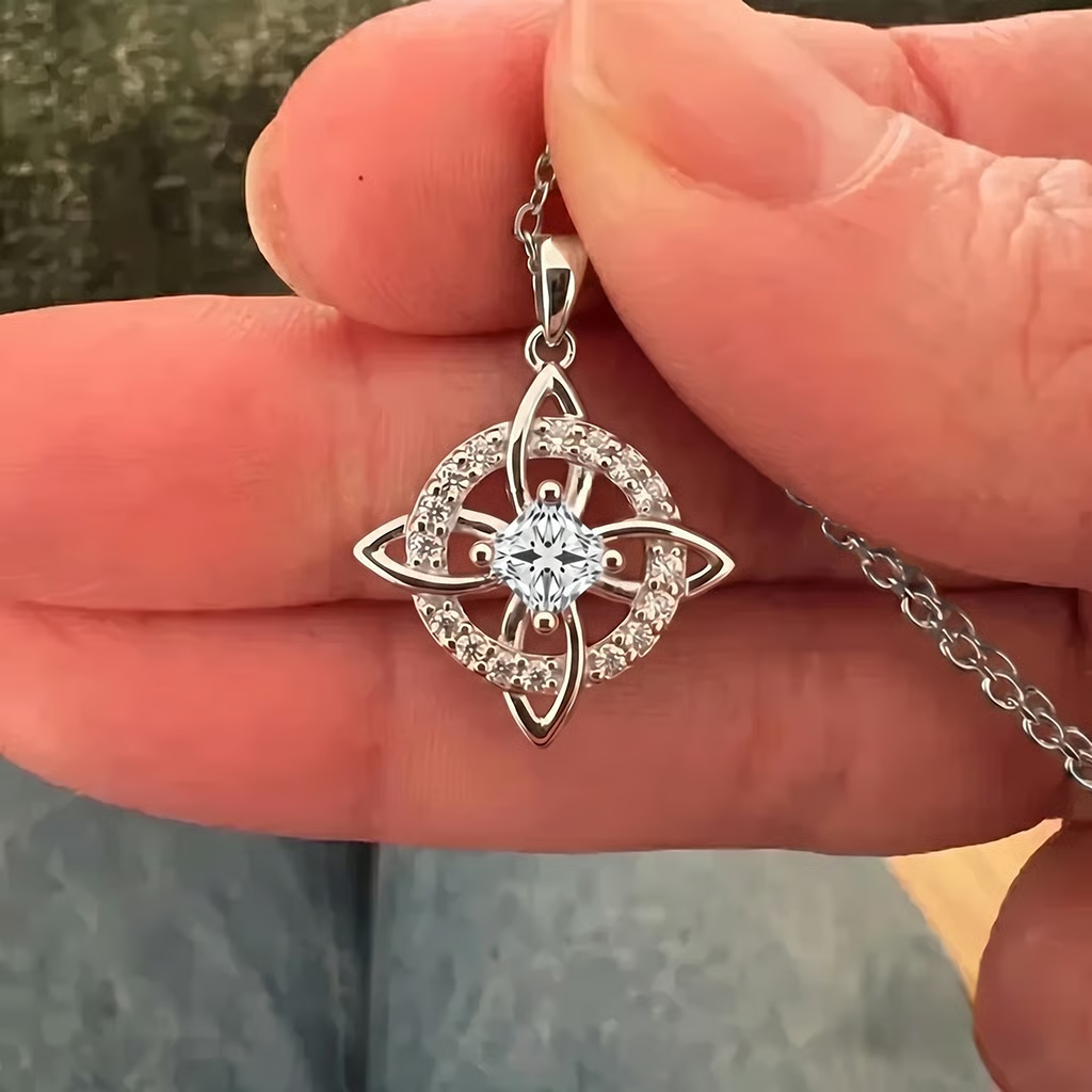 Mystisk födelsestenshalsband med häxknut🔮💞Skydda dina nära och kära
