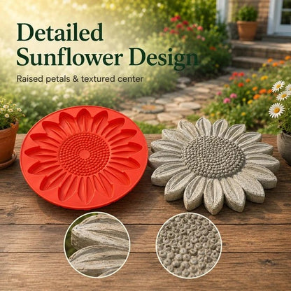 Återanvändbar solros-stegstenform