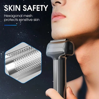 🪒50% RABATT NU! ✨ Uppladdningsbar elektrisk rakapparat med folie för män – Effektiv nära rakning, sladdlös bärbar rakhyvel för vått och torrt skägg för daglig skötsel