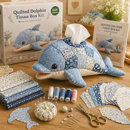 🧵 Vadderad näsduksask med havsdjur DIY-kit💖✨3% rabattkod: NOR3