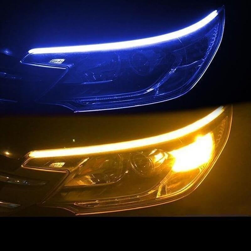 📢📢50 % RABATT !! ⏰2 st/flexibel bil LED Flow🔥typ automatisk signallampa✨3% rabattkod: NOR3