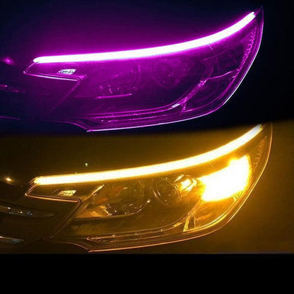📢📢50 % RABATT !! ⏰2 st/flexibel bil LED Flow🔥typ automatisk signallampa✨3% rabattkod: NOR3
