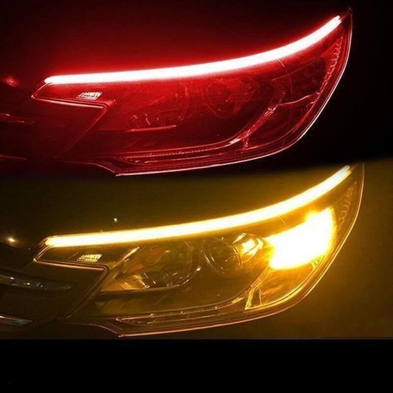 📢📢50 % RABATT !! ⏰2 st/flexibel bil LED Flow🔥typ automatisk signallampa✨3% rabattkod: NOR3