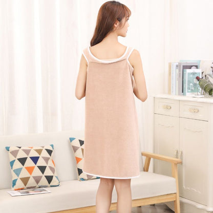 Absorberande badhandduk i korallfleece