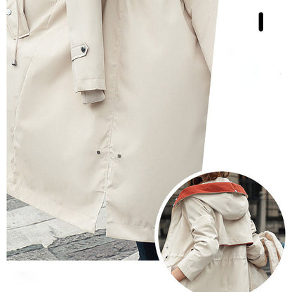 Dam vinterjacka med huva och pälskrage, casual parka✨Garanti för äkthet💖