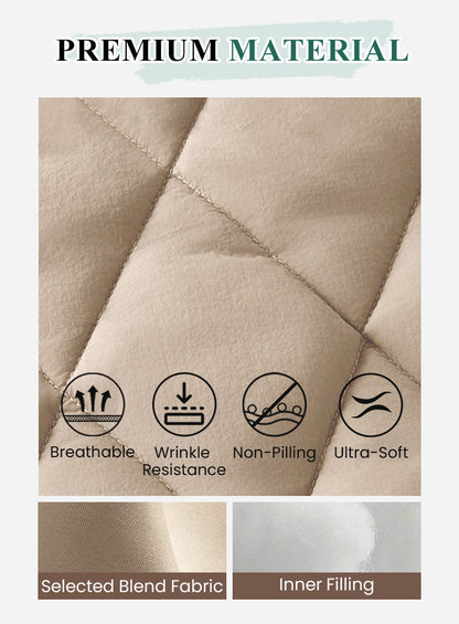 📣Höstspecial🍁Damers stickade patchwork-pufferjacka✨3% rabattkod: NOR3