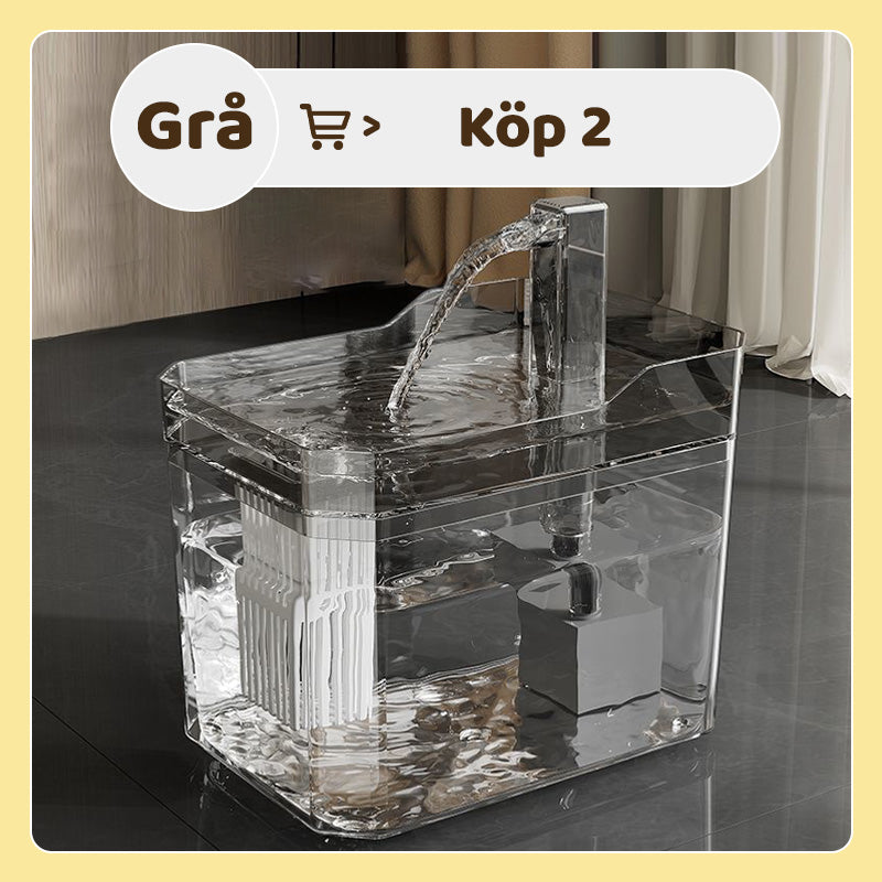 Automatisk dricksfontän för katt