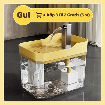 Automatisk dricksfontän för katt