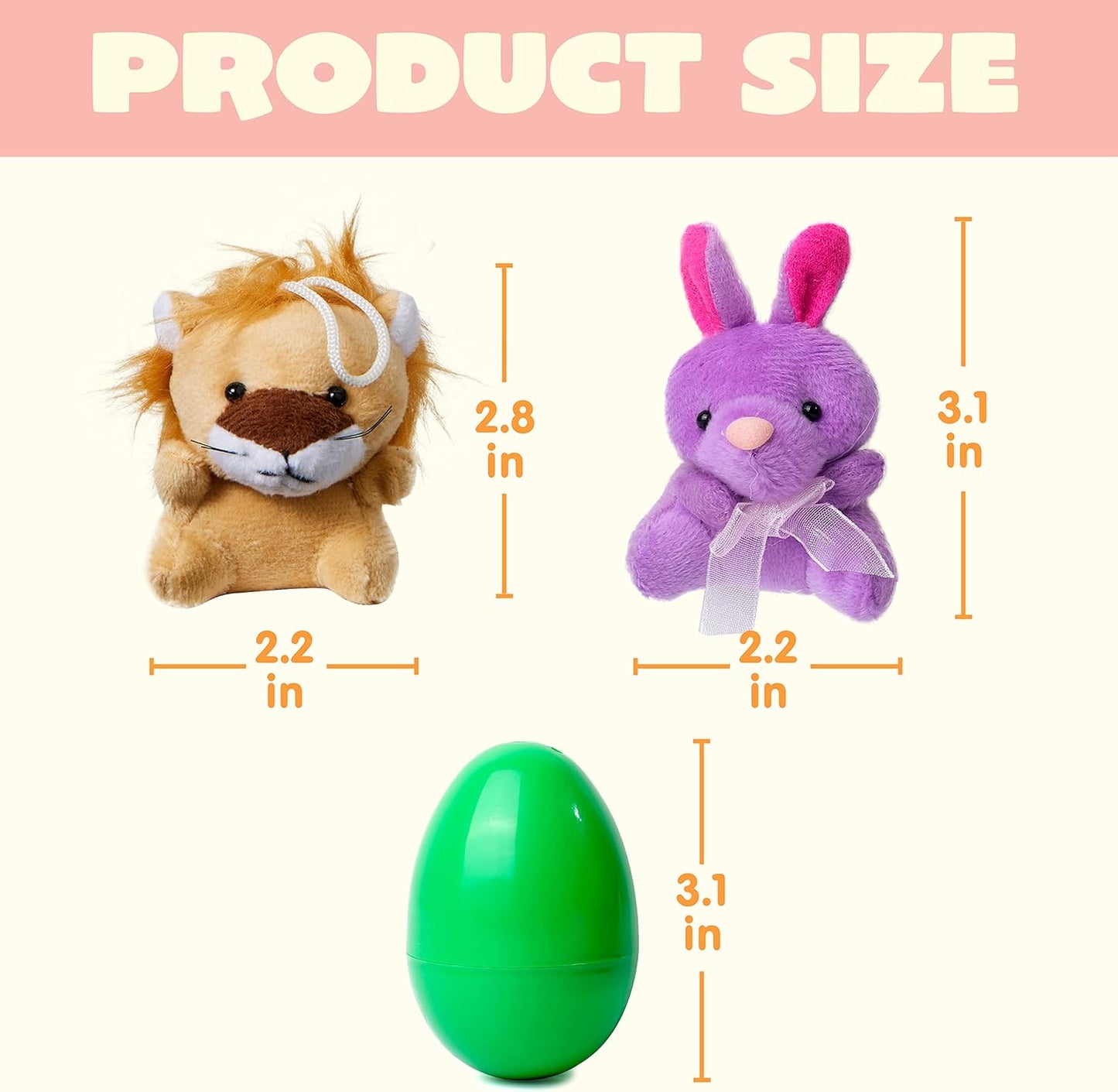 🐣🐰Förfyllda påskägg, fyllda med plyschdjurleksaker