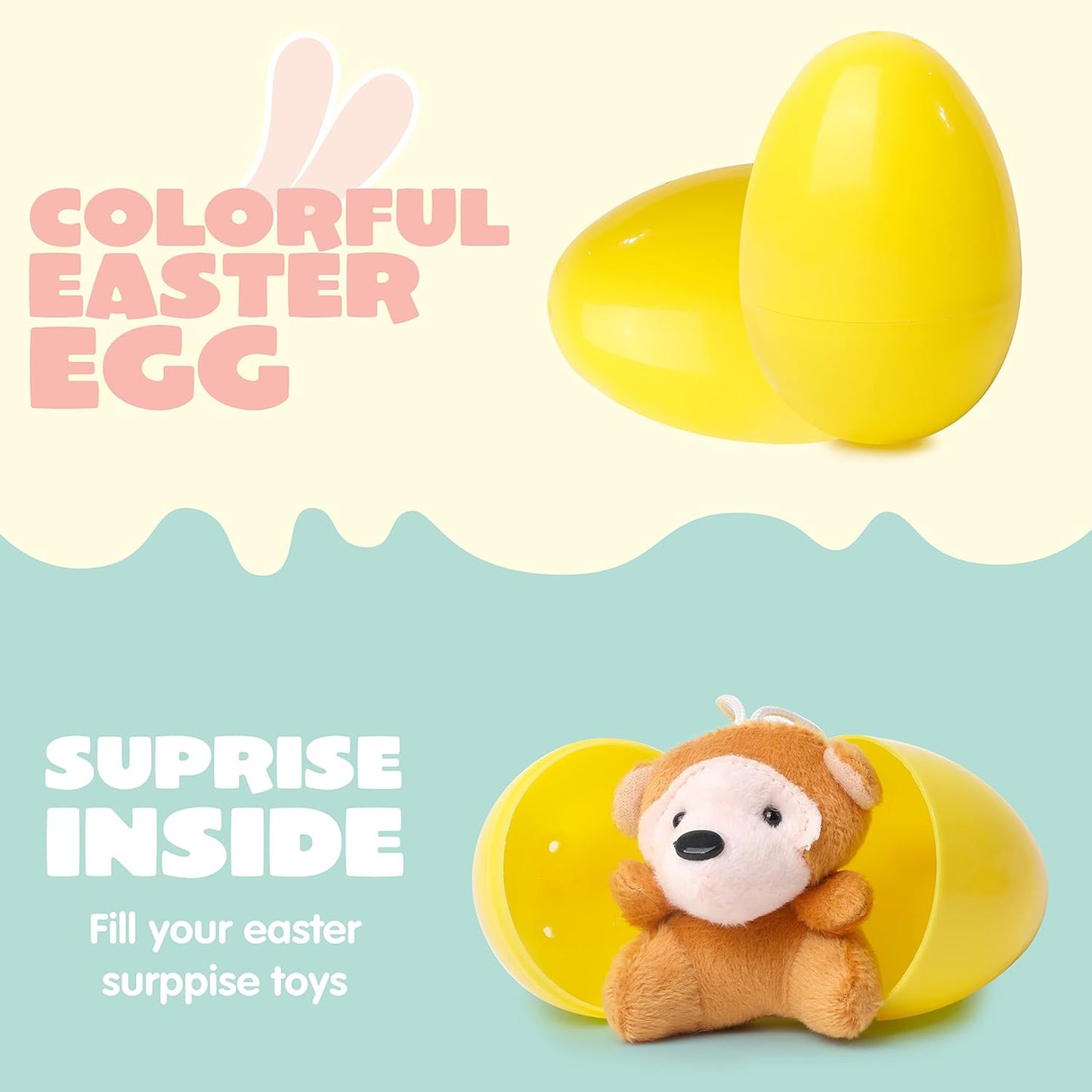 🐣🐰Förfyllda påskägg, fyllda med plyschdjurleksaker