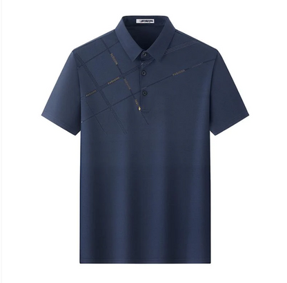 👕 50% RABATT! ⏳ Stretchskjorta i issilke för män – Sval, andningsbar & perfekt för sommaren – skrynkelfri och bekväm för jobb eller fritid ❄️