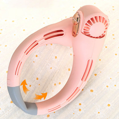 ❄️✨3% rabattkod: NOR3💐Neck luftkonditioneringsfläkt – Ultratyst, 360° roterande, 3 hastigheter. Handsfree-kylning, långt batteri. Sommarnödvändigt!