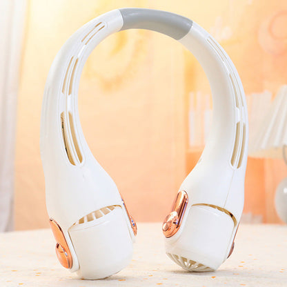 ❄️✨3% rabattkod: NOR3💐Neck luftkonditioneringsfläkt – Ultratyst, 360° roterande, 3 hastigheter. Handsfree-kylning, långt batteri. Sommarnödvändigt!