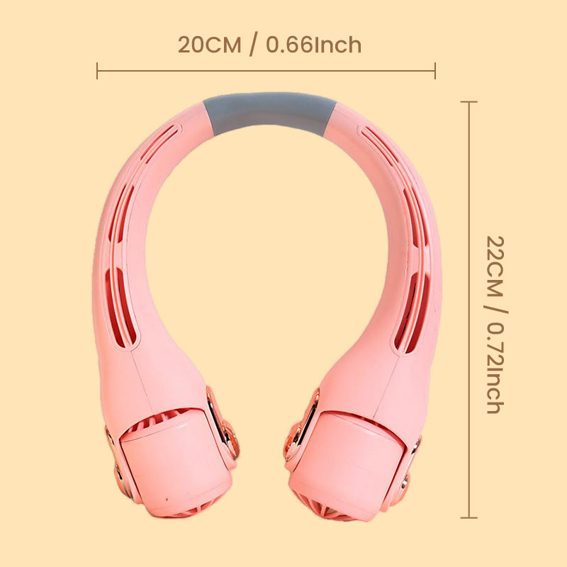 ❄️✨3% rabattkod: NOR3💐Neck luftkonditioneringsfläkt – Ultratyst, 360° roterande, 3 hastigheter. Handsfree-kylning, långt batteri. Sommarnödvändigt!