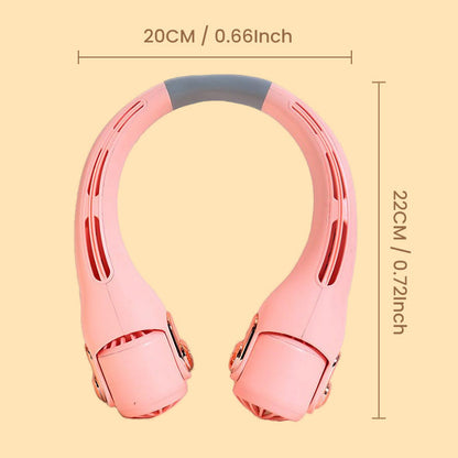 ❄️✨3% rabattkod: NOR3💐Neck luftkonditioneringsfläkt – Ultratyst, 360° roterande, 3 hastigheter. Handsfree-kylning, långt batteri. Sommarnödvändigt!