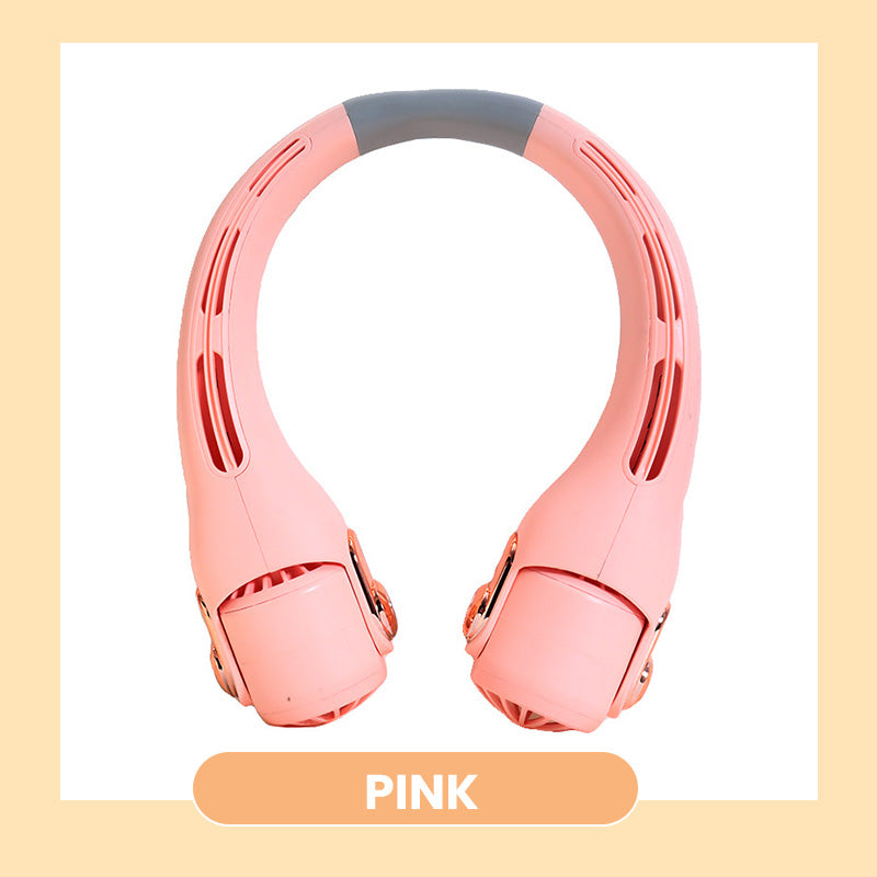 ❄️✨3% rabattkod: NOR3💐Neck luftkonditioneringsfläkt – Ultratyst, 360° roterande, 3 hastigheter. Handsfree-kylning, långt batteri. Sommarnödvändigt!