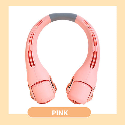 ❄️✨3% rabattkod: NOR3💐Neck luftkonditioneringsfläkt – Ultratyst, 360° roterande, 3 hastigheter. Handsfree-kylning, långt batteri. Sommarnödvändigt!