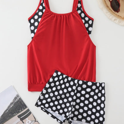 🥳SUMMER HOT SALE🥳💞50K+ SOLD!💥50% OFF! 🔥Women’s Polka Dot Two-Piece Swimsuit – Flattering Fit & Chic Summer Style 🌊✨
