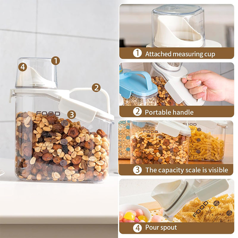 Klart tätslutande matförvaringsbehållare