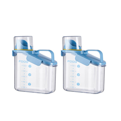 Klart tätslutande matförvaringsbehållare