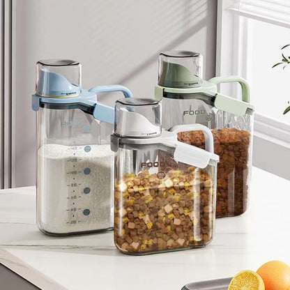 Klart tätslutande matförvaringsbehållare