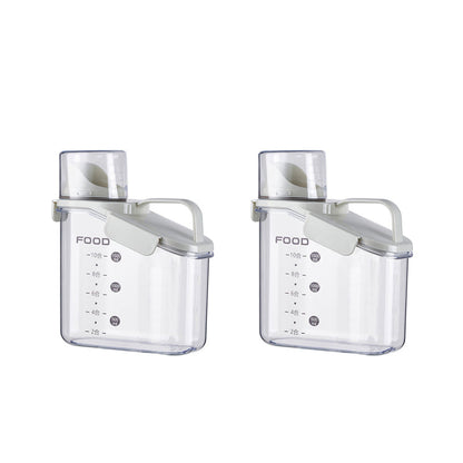 Klart tätslutande matförvaringsbehållare