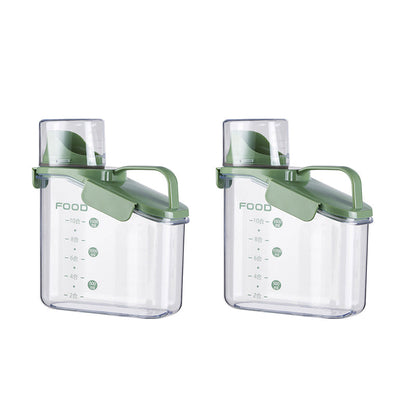 Klart tätslutande matförvaringsbehållare