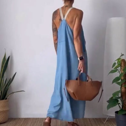 Köp 2 - få 5% rabatt (fraktfritt)Avslappnad, trendig bandklänning med lös passform för kvinnor