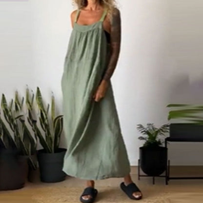 Köp 2 - få 5% rabatt (fraktfritt)Avslappnad, trendig bandklänning med lös passform för kvinnor