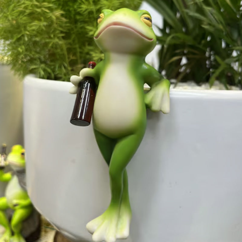 Grodfigurer i miniatyr Växtdekorationer