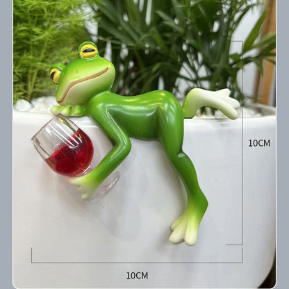 Grodfigurer i miniatyr Växtdekorationer