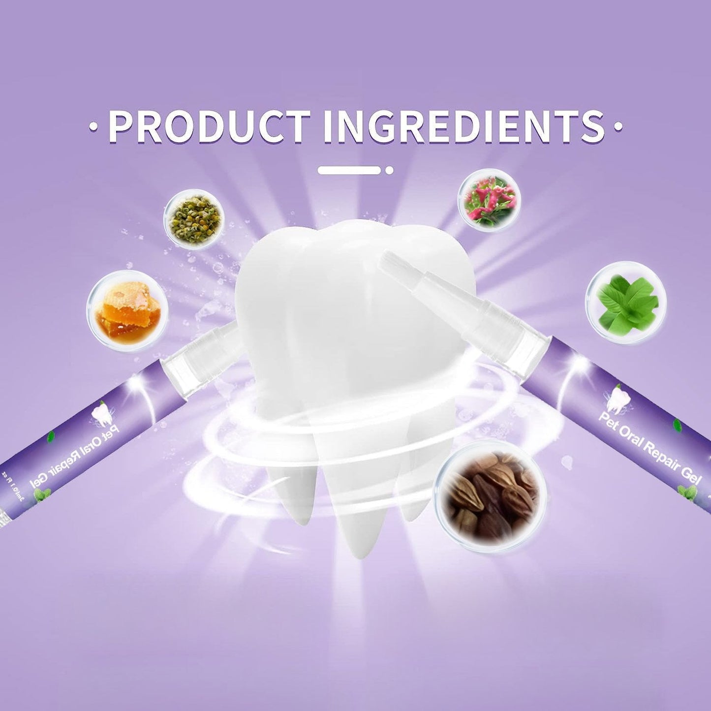 Gel för reparation av husdjurs munhälsa