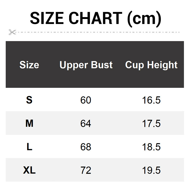 Dam-bh utan bygel och axelband med sidoknäppning