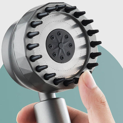 Högtrycksdusch med massageborste