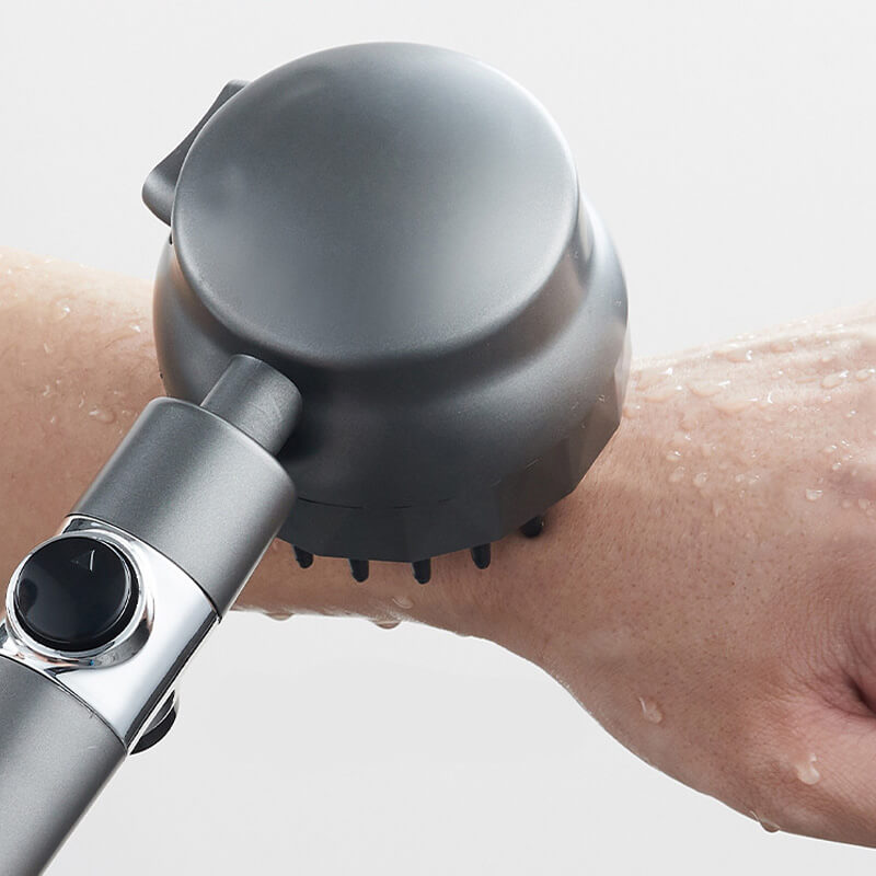 Högtrycksdusch med massageborste