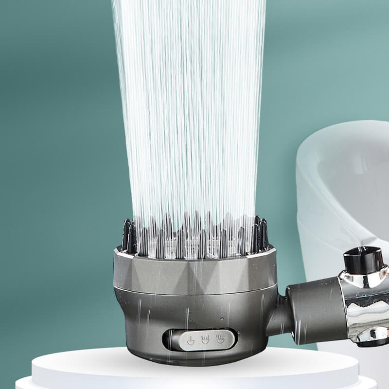 Högtrycksdusch med massageborste