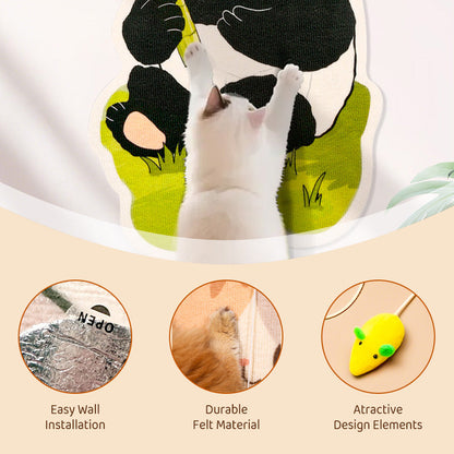 Ingen installation Väggmonterad kattklösbräda- Kubisk vertikal klösbräda + soffskydd