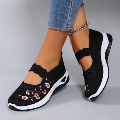 🔥Sista dagens kampanj 50% rabatt - Fotvalvsstöd vandringsskor för kvinnor med andningsfunktion och slip-on